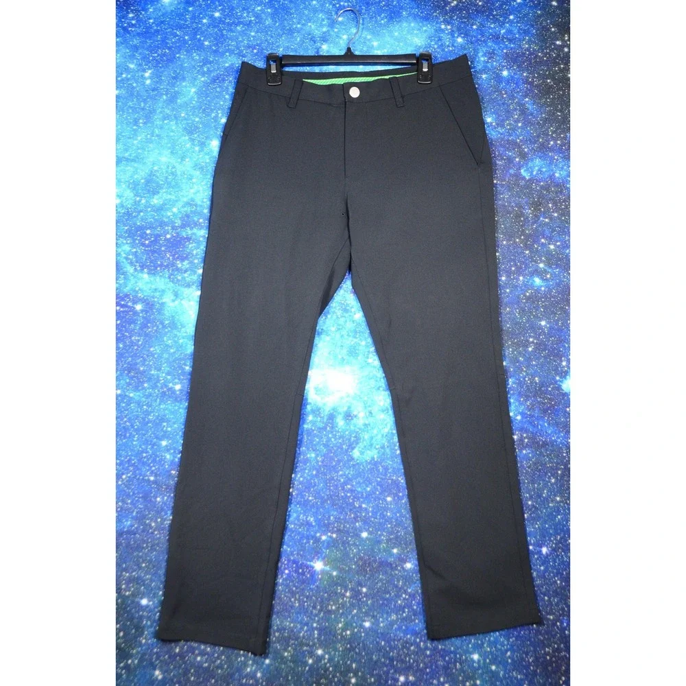 Bonobos Golf Pants Mens 32x30 Black Tailored Stretch Moisture Wicking Khakis